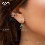AAA Copy APM Monaco Jewelry - Multi-Color Crescent Earrings